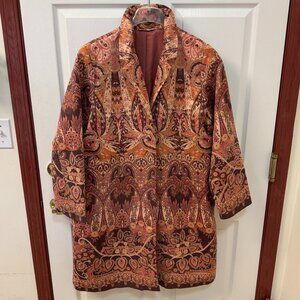 Soft Surroundings   Trench Length Ultra Suede Jacket. Size XL